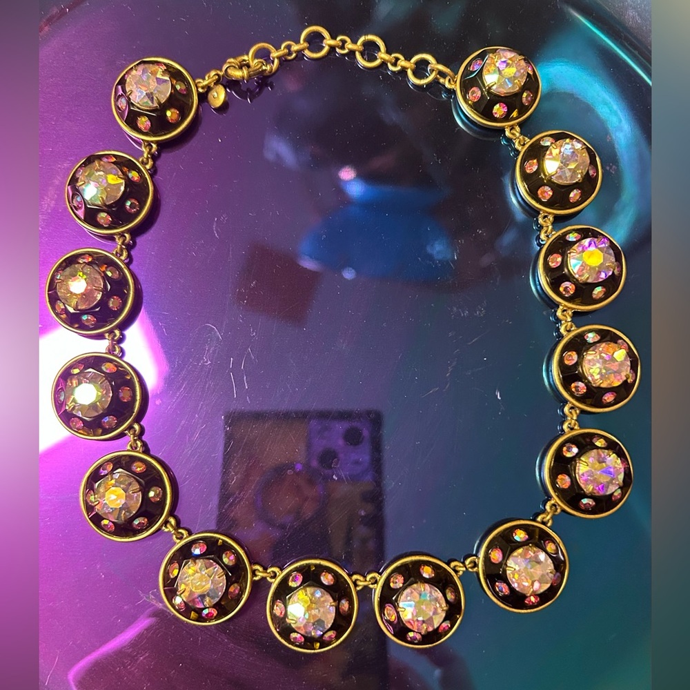 J Crew PINK Iridescent Necklace